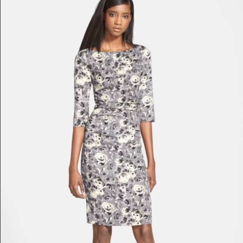 Tracy Reese stretch crepe floral shift dress, 8